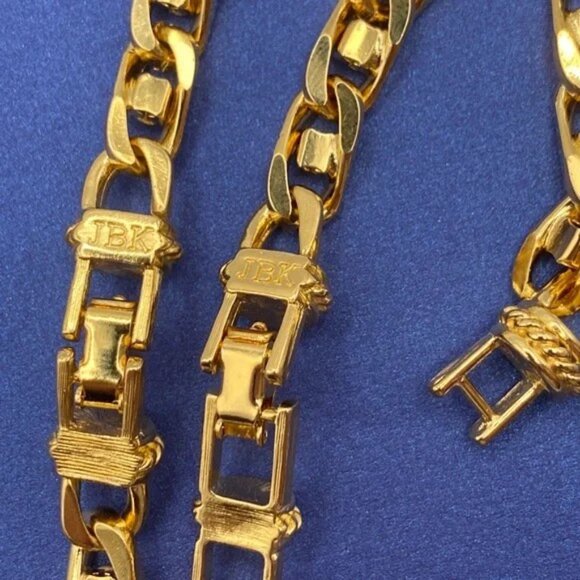 Camrose & Kross JBK Jacqueline Kennedy Gold-Tone Crystal Link Necklace&Bracelet - Picture 6 of 10